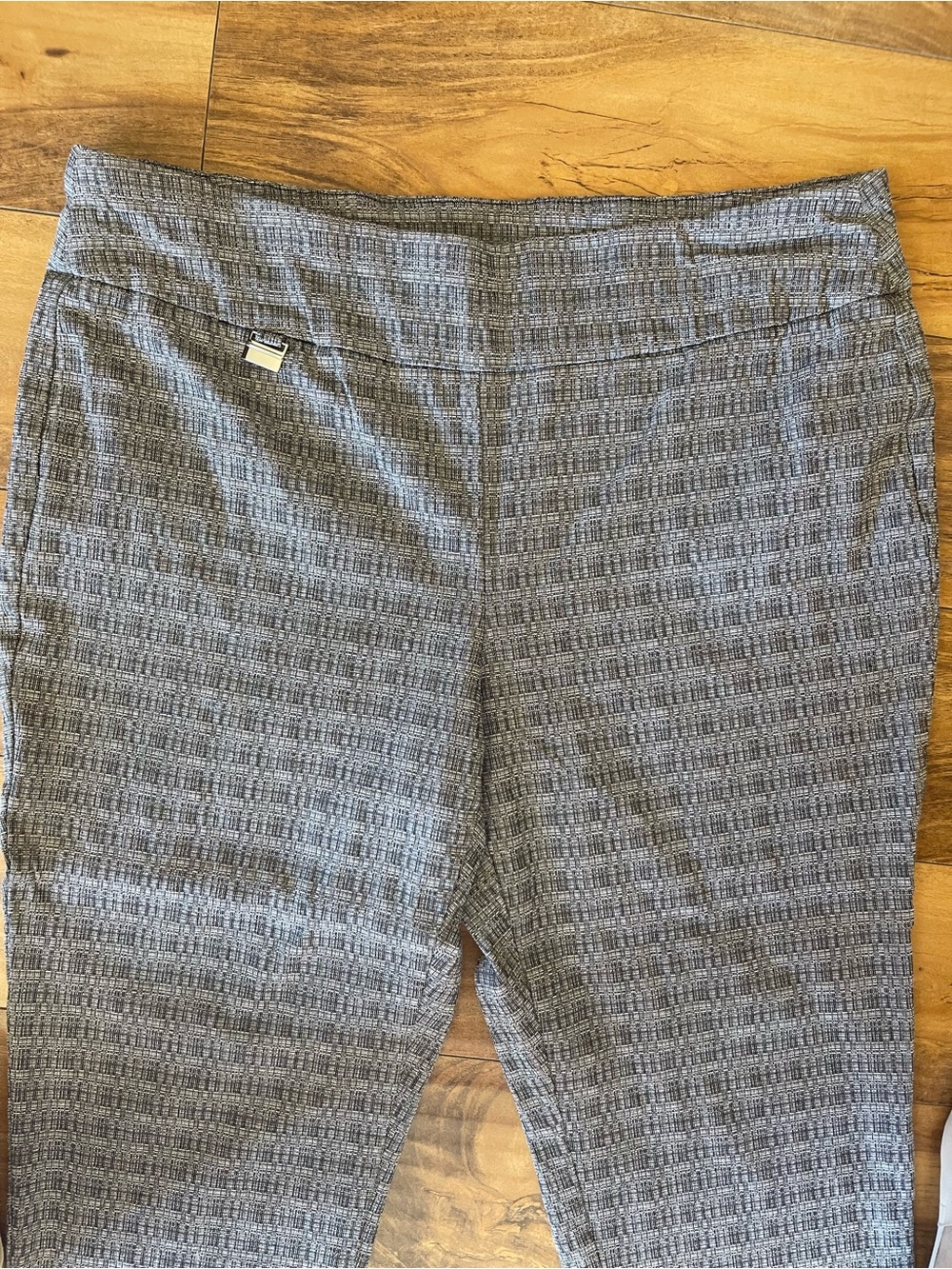 Gray Patterned Pants - Size 14 - Picture 2 of 5